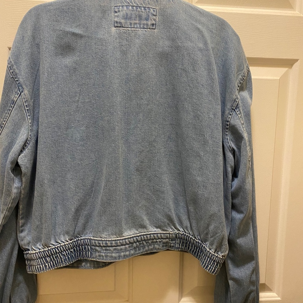 Denim Bomber Jacket - Picture 3 of 4